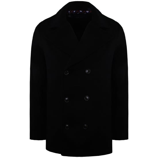 Ben Sherman Plain Mens Black Coat - Image 1