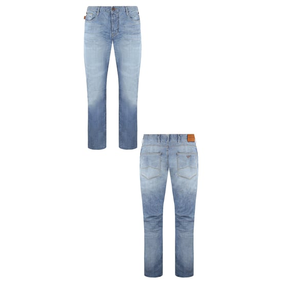 Emporio Armani Slim Fit Mens Distressed Jeans - Image 3