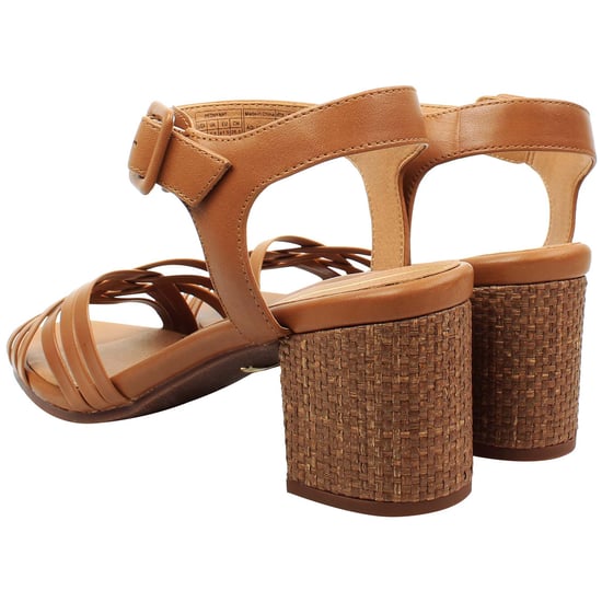 Vionic Papaya Peony Nat Womens Brown Heeled Sandals - Image 3