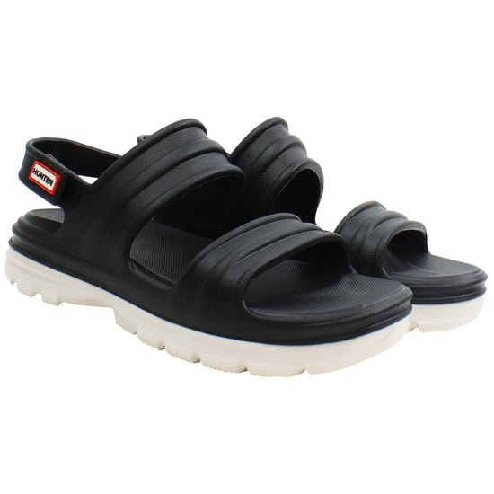 Hunter Bloom Womens Black Sandals - Image 2