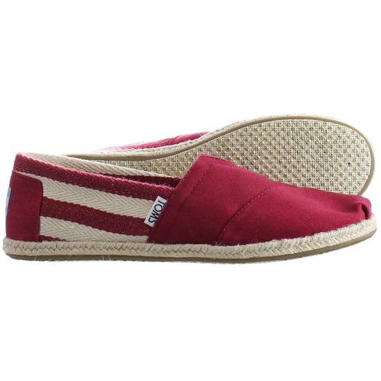 Toms University Classic Alpargata Womens Red Espadrilles - Image 4