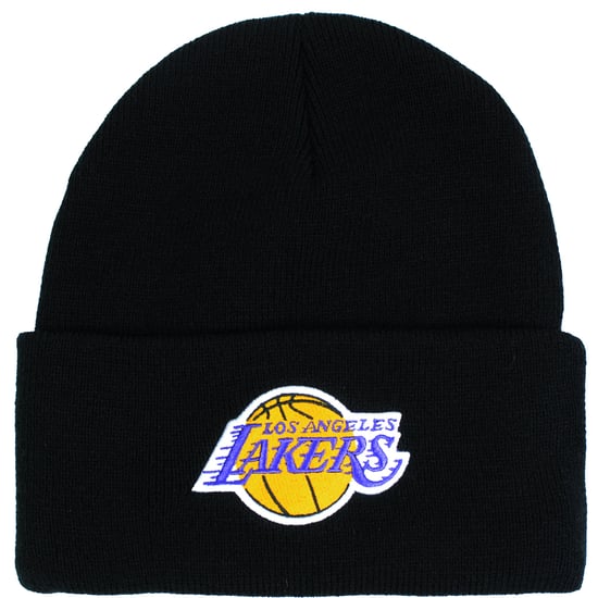 Mitchell & Ness NBA Los Angeles Lakers Team Black Beanie - Image 1
