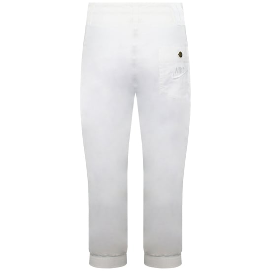 Nike Cropped Womens White Track Pants - Image 2