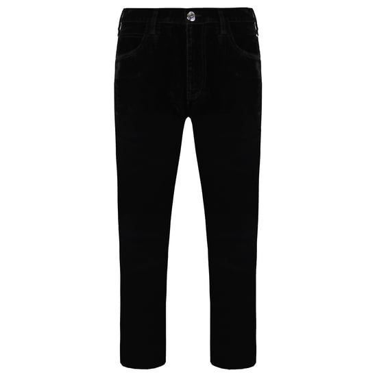 Emporio Armani J85 Regular Fit Womens Velvet Trousers - Image 1