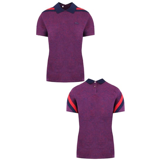 Lacoste Slim Fit Mens Dark Purple Polo Shirt - Image 3