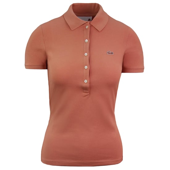 Lacoste Slim Fit Womens Peach Polo Shirt - Image 1