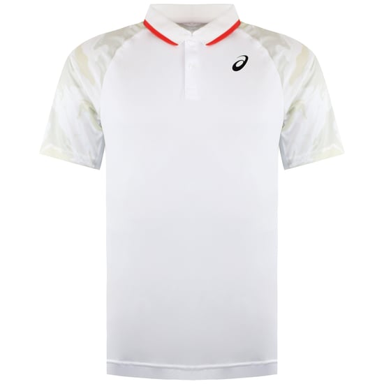 Asics Court GPX Mens White Tennis Polo Shirt - Image 1