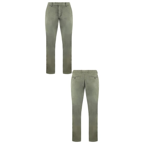 Armani Jeans Regular Wait Mens Green Chinos - Image 3