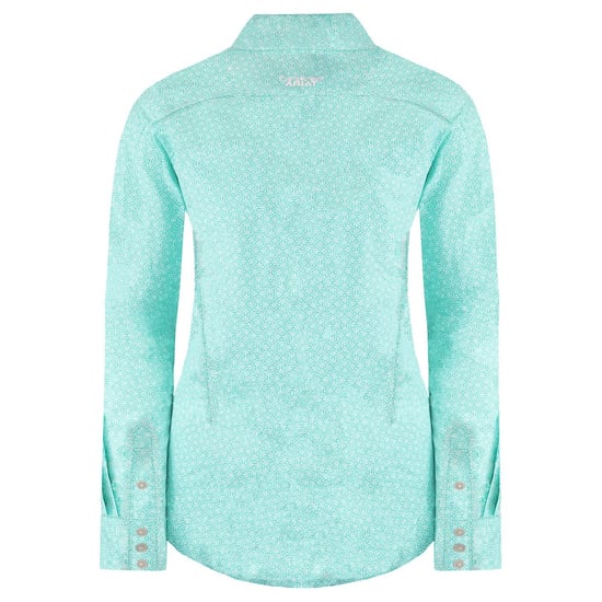 Ariat Kirby Womens Teal Shirt - Image 2