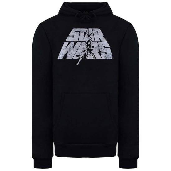 Star Wars Retro Logo Mens Black Hoodie - Image 1