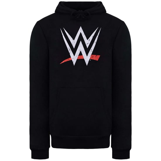 WWE Logo Mens Black Hoodie - Image 1