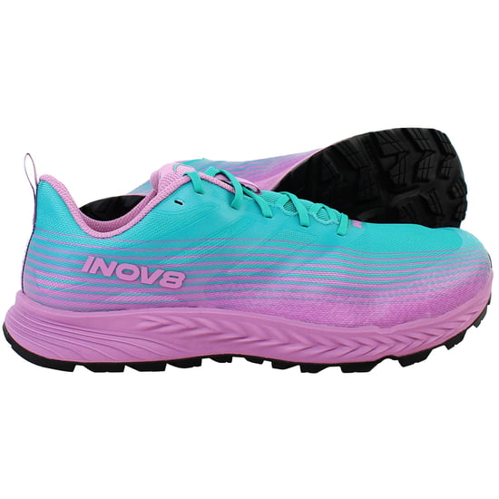 Inov-8 Trailfly Speed Womens Aqua/Purple Running Shoes (Wide Fit) - Image 4