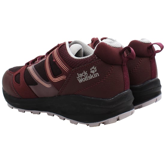 Jack Wolfskin South Striker Low Womens Burgundy Shoes - Image 3