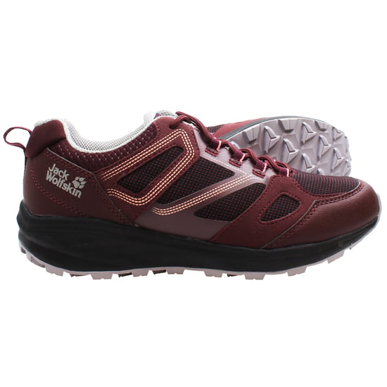 Jack Wolfskin South Striker Low Womens Burgundy Shoes - Image 4