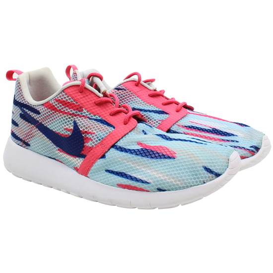Nike Roshe One Flight Weight (GS) Kids Blue/Pink Trainers - Image 2