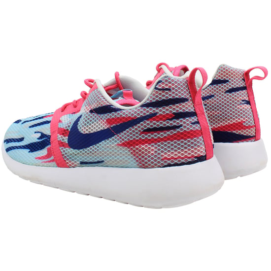 Nike Roshe One Flight Weight (GS) Kids Blue/Pink Trainers - Image 3