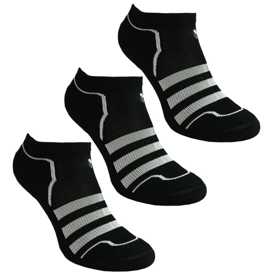 Adidas 3-Pack Ener Liner Unisex Black Socks - Image 1