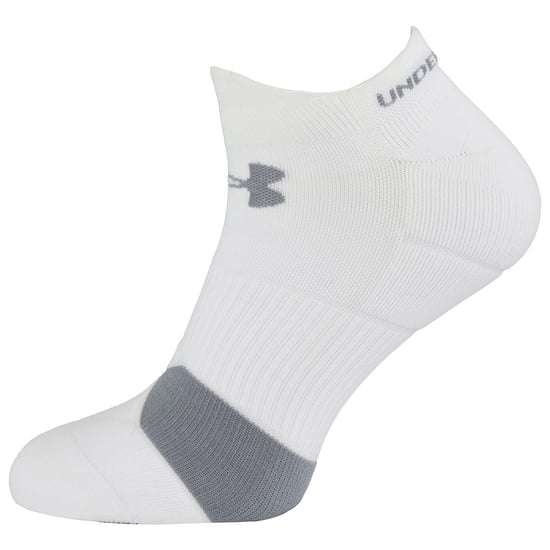 Under Armour Launch Run Mens White No Show Socks - Image 1