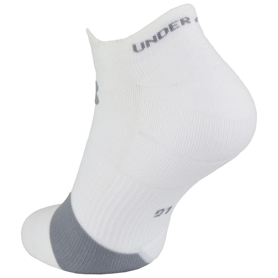 Under Armour Launch Run Mens White No Show Socks - Image 2