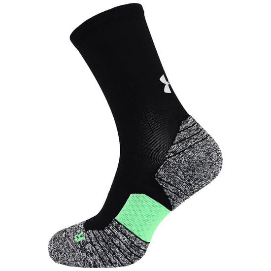 Under Armour Run Mens Black Cushion Crew Socks - Image 1