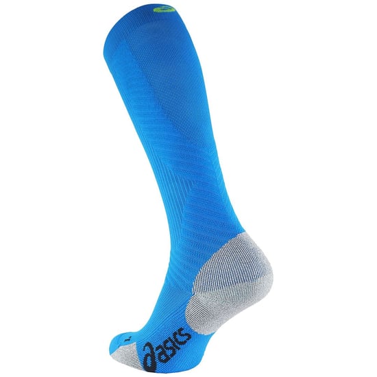 Asics Logo Compression Support Medium Mens Blue Socks - Image 2