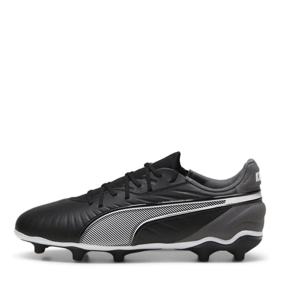 Puma Voetbalschoenen voor kinderen, model King Match, voor harde ondergrond (Zwart, Wit) - Image 2