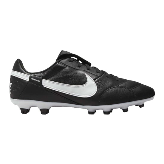 Nike Heren Premier 3 Classic Leather Firm Ground Voetbalschoenen (Zwart/Wit) - Image 1