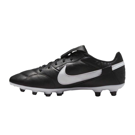 Nike Heren Premier 3 Classic Leather Firm Ground Voetbalschoenen (Zwart/Wit) - Image 3