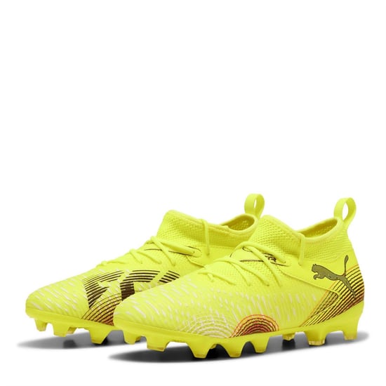 Puma Future 8 Ultimate Match voetbalschoenen voor kinderen (kunstgras) (Geel/zwart) - Image 1
