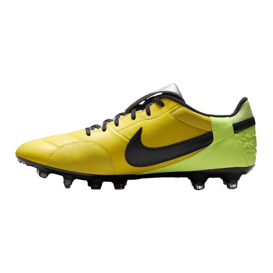 Nike Heren Premier 3 Classic Leather Firm Ground Voetbalschoenen (Volt/Zwart) - Image 3