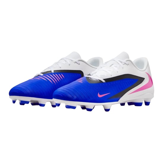 Nike Phantom 6 Low voetbalschoenen voor heren, voor harde ondergrond (Blauw/Wit/Roze) - Image 4