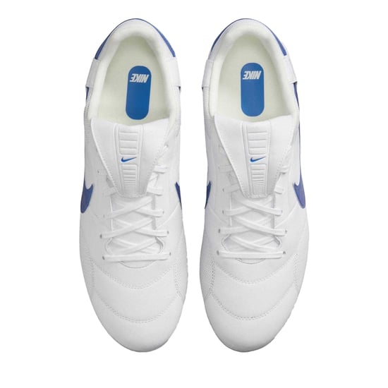 Nike Heren Premier 3 Classic Leather Firm Ground Voetbalschoenen (Wit/Blauw) - Image 3