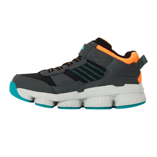 Skechers Lunnix-sportschoenen voor kinderen (Antracietgrijs/Zwart/Oranje) - Image 2