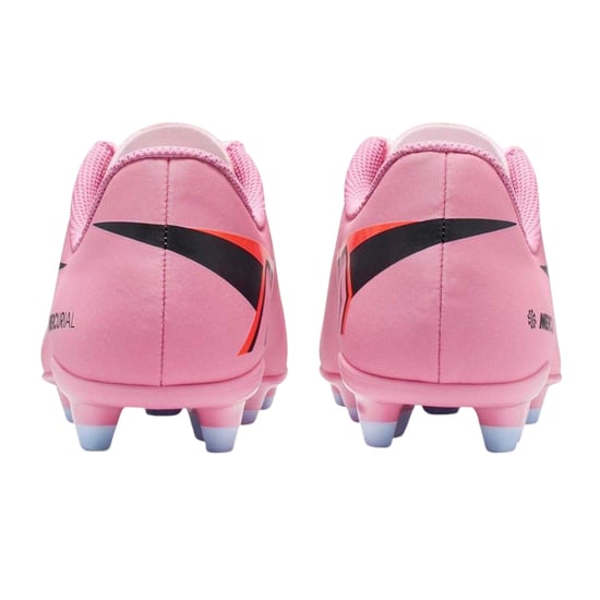 Nike Barn/Vit Vapor Fast Markfotbollskor (Rosa/Svart) - Image 2