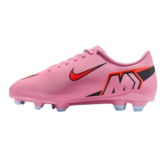 Nike Barn/Vit Vapor Fast Markfotbollskor (Rosa/Svart) - Image 3