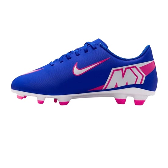 Nike Barn/Vård Vaporfotbollsskor för Fast Underlag (Blå/Vit/Rosa) - Image 3