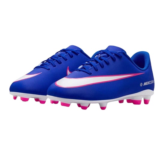 Nike Barn/Vård Vaporfotbollsskor för Fast Underlag (Blå/Vit/Rosa) - Image 5