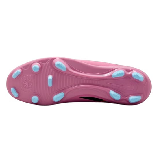 Nike Mercurial-fotbollsskor för barn/ungdomar, för fast underlag (Rosa/Svart) - Image 4
