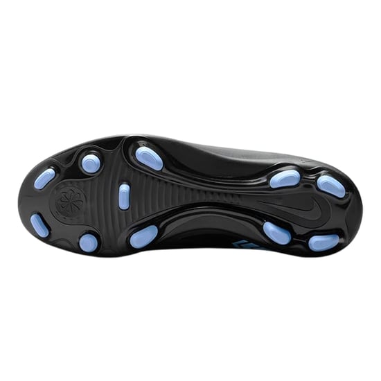 Nike Mercurial-fotbollsskor för barn/ungdomar, för fast underlag (SVART/BLÅ) - Image 4
