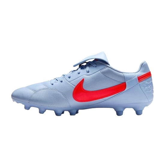 Nike Heren Premier 3 Classic Leer Firm Ground Voetbalschoenen (Blauw/Paarse) - Image 3