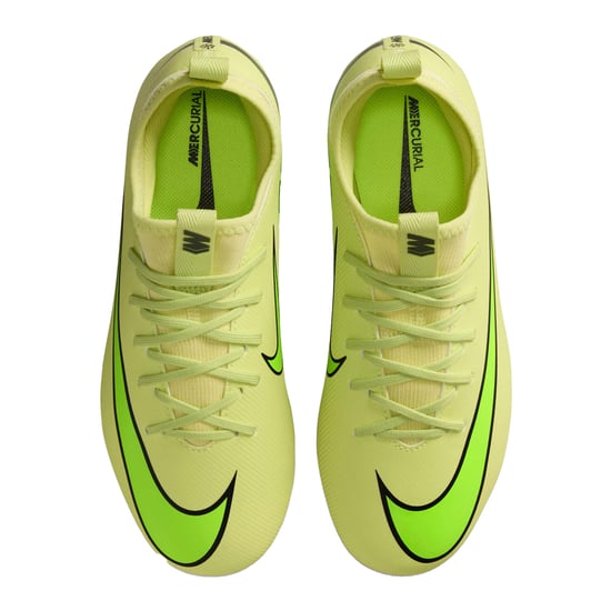Nike Mercurial voetbalschoenen voor kinderen (firm ground) (Volt/Kransrood) - Image 3