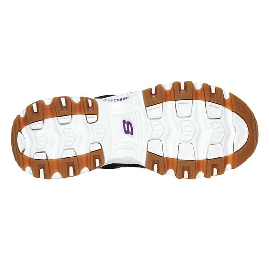 Skechers DLites Classic-sportschoenen voor kinderen (Natuurlijk/Paars) - Image 4