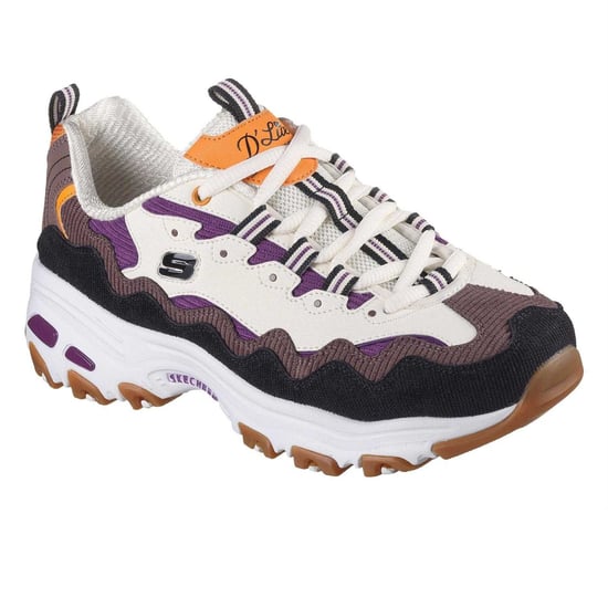 Skechers DLites Classic-sportschoenen voor kinderen (Natuurlijk/Paars) - Image 5