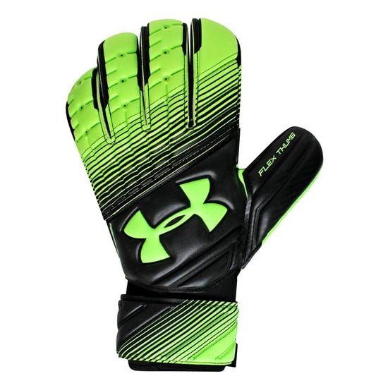 Under Armour Magnetico Mens Black/Green Goalkeeper Gloves - Image 2