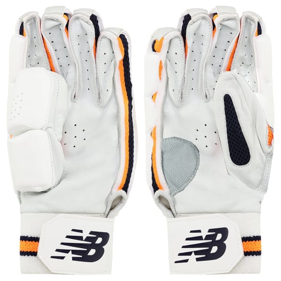 New Balance DC 1280 Youth White Cricket Batting Gloves - Image 2