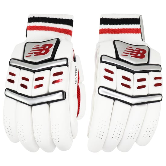 New Balance TC Pro Adult Mens White Cricket Batting Gloves - Image 1