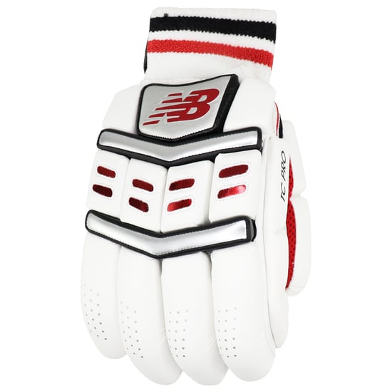 New Balance TC Pro Adult Mens White Cricket Batting Gloves - Image 4