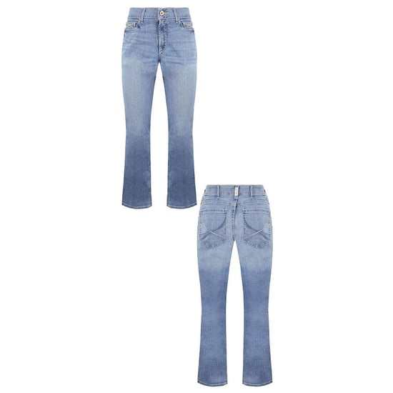 Ariat Real Denim Mid Rise Boot Cut Light Blue Womens Vivian Jeans - Image 3