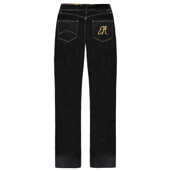 Emporio Armani J33 Regular Fit Wide Leg Womens Jeans - Image 2