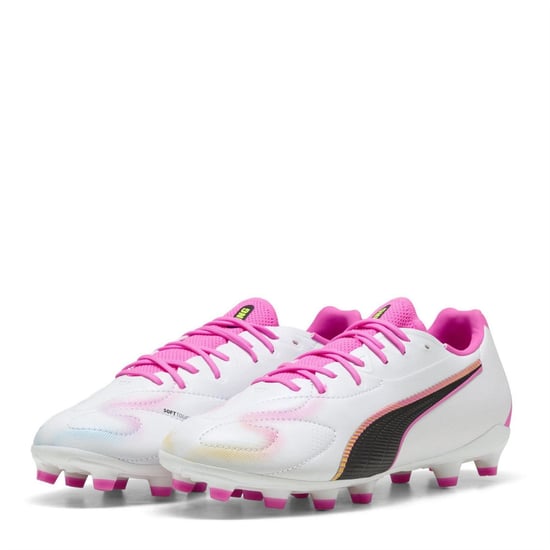 Puma Voetbalschoenen voor kinderen, model King Match, voor harde ondergrond (Roze) - Image 1
